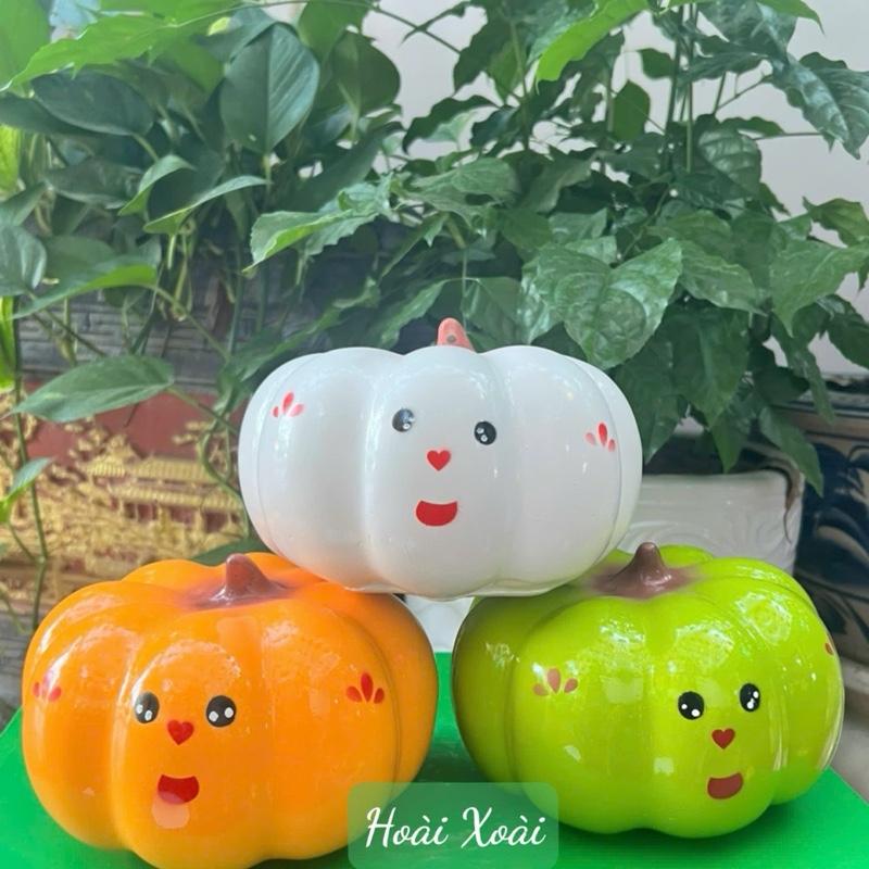 Ống tiết kiệm BÍ NGÔ 13*15cm/LỖ TRÒN, heo đất tiết kiệm, lợn đất tiết kiệm, quà tặng lưu niệm, decor trang trí tui tien tiet kiem vàng con