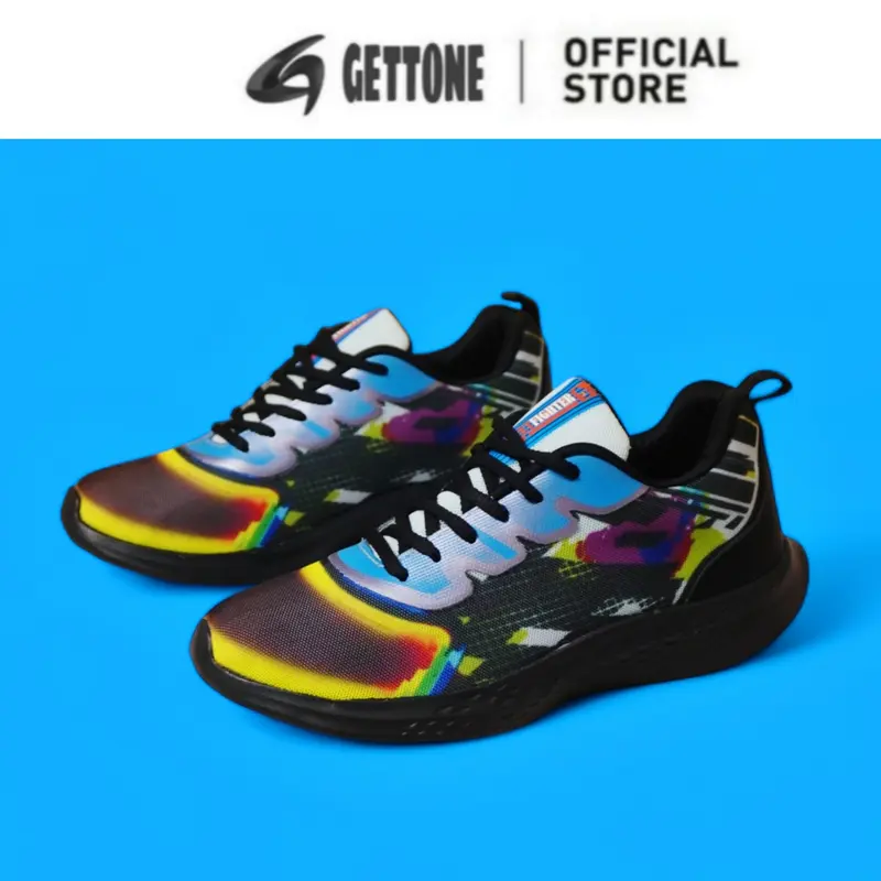 Sepatu Running Sneakers Olahraga Pria Wanita Putih Outdoor Gym Tali/Renda 3