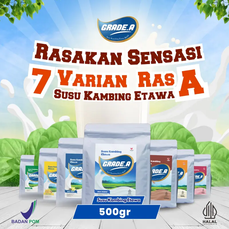 SUSU KAMBING ETAWA BUBUK GRADE A KEMASAN 500gr ALL VARIAN 5