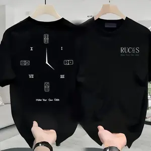 RUCAS T-shirt Baju Kaos Pria Distro Terbaru 2025 Hitam Putih Katun Combed 30s Premium Lengan Pendek