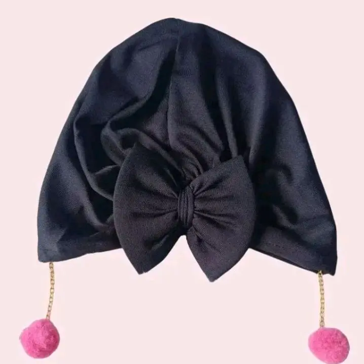 Turban Pita Anting/turban bayi pita anting Terlucu topi perempuan 6–12 1