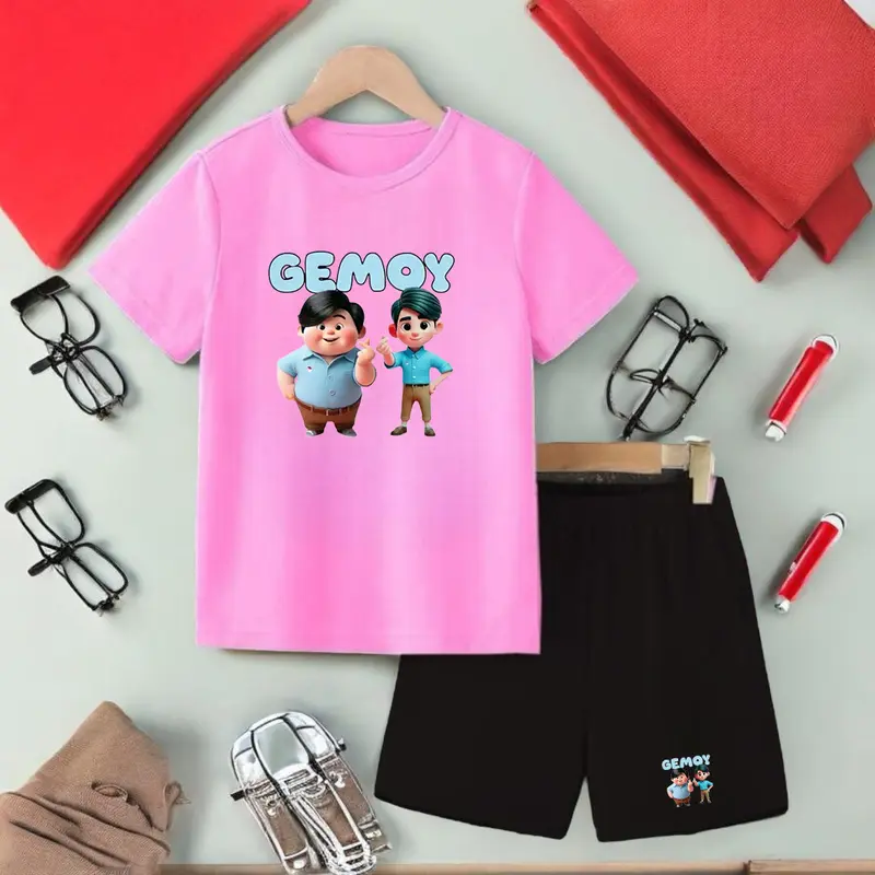 Set Baju Stelan Anak-Anak 2-10 Tahun PRAGIIBB / Baju Anak Viral / Laki-Laki Katun Perempuan Parsel Bayi 5