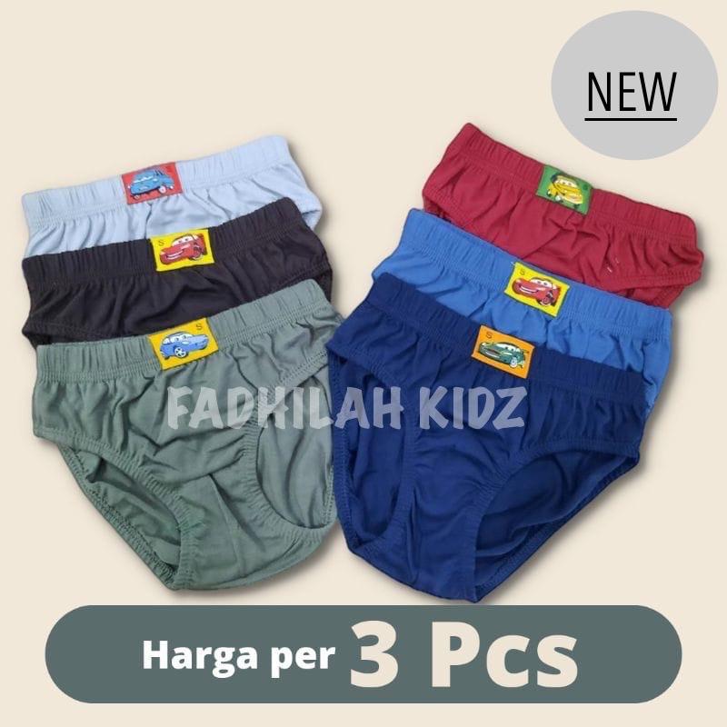 ￼ISI 3 PCS CELANA DALAM ANAK LAKI-LAKI UMAY  | 4 WARNA BAHAN KATUN LEMBUT NYAMAN | CD ANAK COWOK TERMURAH | KIDS BOY Fashion 0
