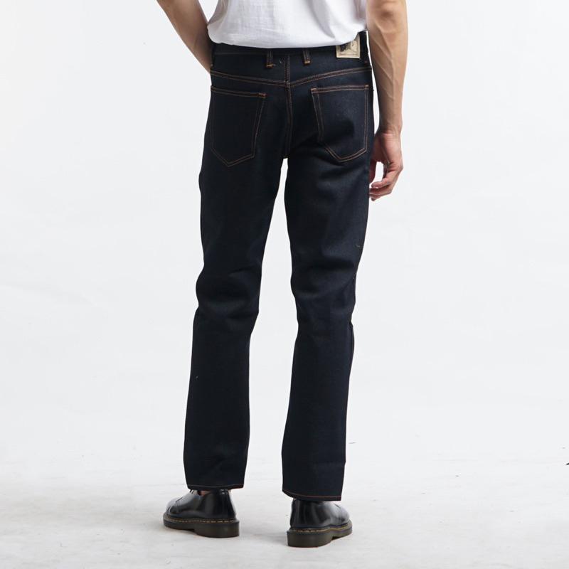 Transworld Celana Denim Selvedge 15 Oz Kaku Accent Black Indigo Art Ramon 7