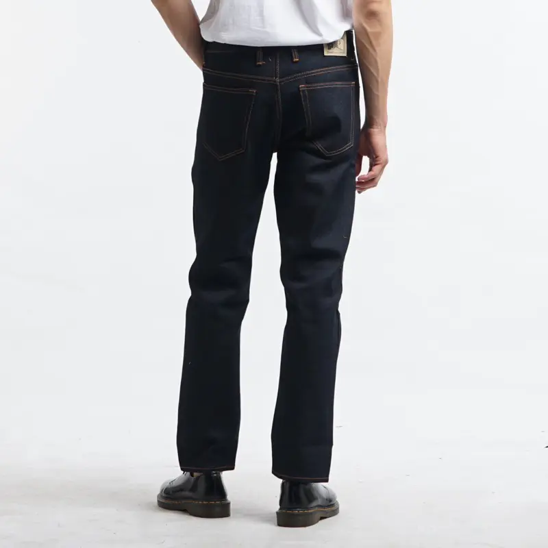 Transworld Celana Denim Selvedge 15 Oz Kaku Accent Black Indigo Art Ramon 7