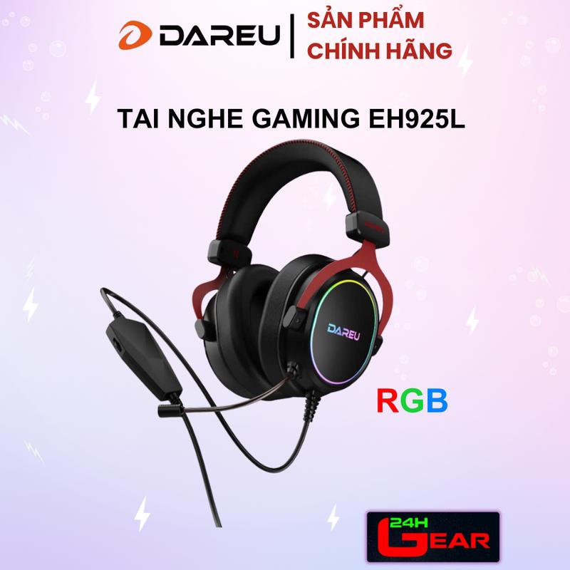  Tai nghe Gaming Dareu EH925L   LED RGB   giả lập 7.1   Kết nối: USB   Chính Hãng 