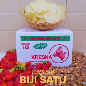 Emping biji satu full kering kemasan 1KG Melinjo