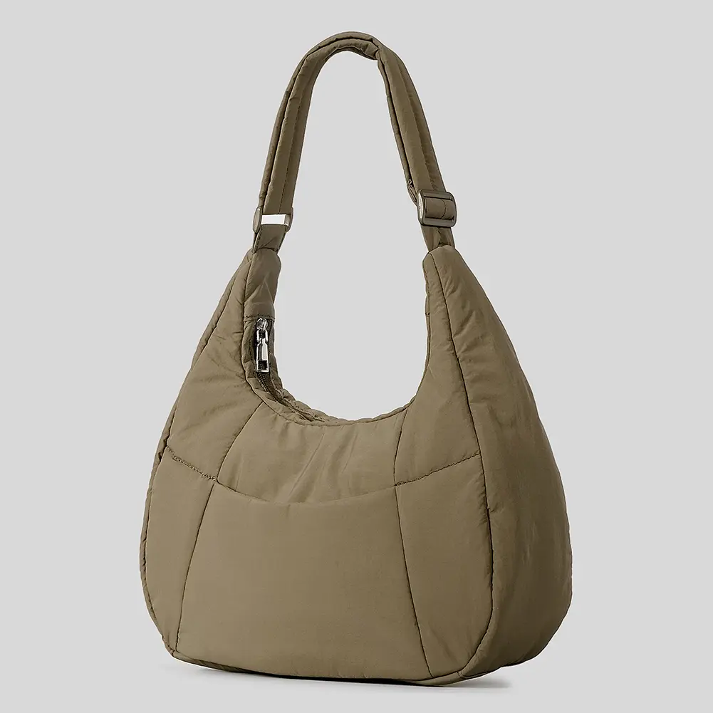 Women Nylon Crossbody Bag with Adjustable Strap Large Capacity Shoulder Bag Underarm Bag for Shopping Work Daily Use Tote Purse