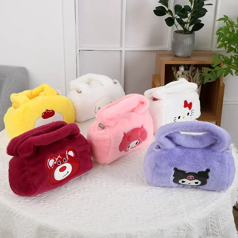 TB056 TAS BULU TENTENG LUCU KARAKTER SANRIOO 0