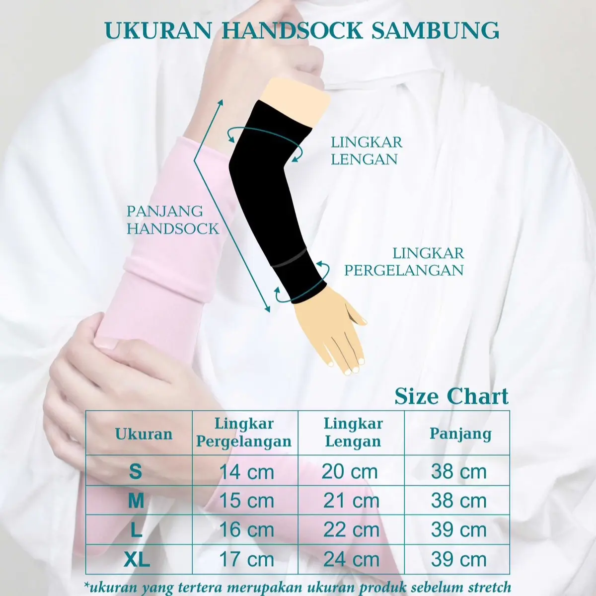 Handsock Sambung Premium By Salma