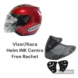 kaca helm ink centro plus rachet Helm visor helm ink centro all varian warna smoke bening pelangi silver krom Motorcycle Helmet