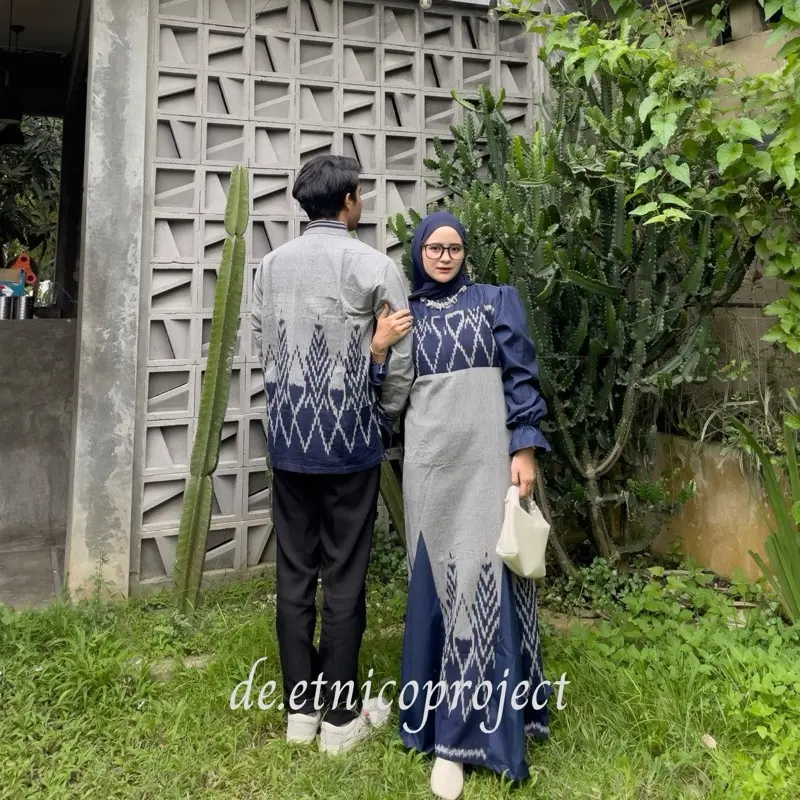 BAJU TENUN SHIMA DRESS BAJU LEBARAN BAJU KONADANGAN BAJU LAMARAN BAJU PREWEDDING BAJU COUPLE 1