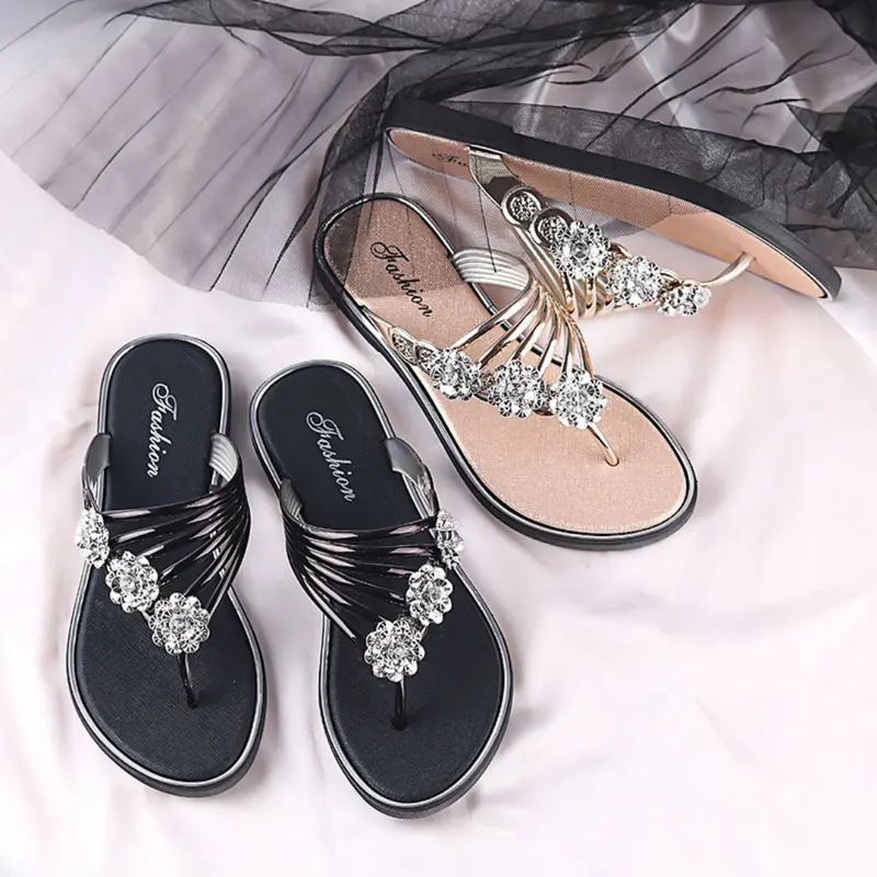 OKAIDO OFFICIAL Sandal Jepit Wanita Cewek Perempuan Model Bunga Korea Bahan Karet Style Anti Air Kekinian Jelly 3