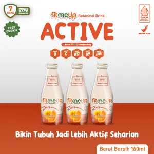 [PAKET TAMBAH ENERGI] 3 Botol Fitmeup Varian Active - Tingkatkan Stamina - Atasi Kelelahan