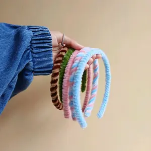 Bando Headband Without Karakter Hanya Bando Kawat Bulu