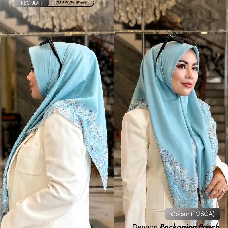 Journey scarves Vanila series Hijab voal ultrafine segiempat Cantik 4