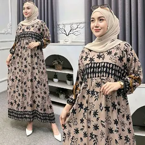 Gamis Muslim Jenita Gamis Rayon Premium Ld 120 Busui Gamis Kekinian