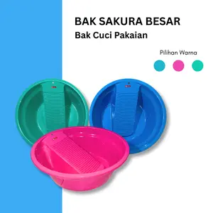 (COD) Bak Cucian Baju Plastik - Bak Papan Pakaian - Bak Tatakan Baju Plastik Besar