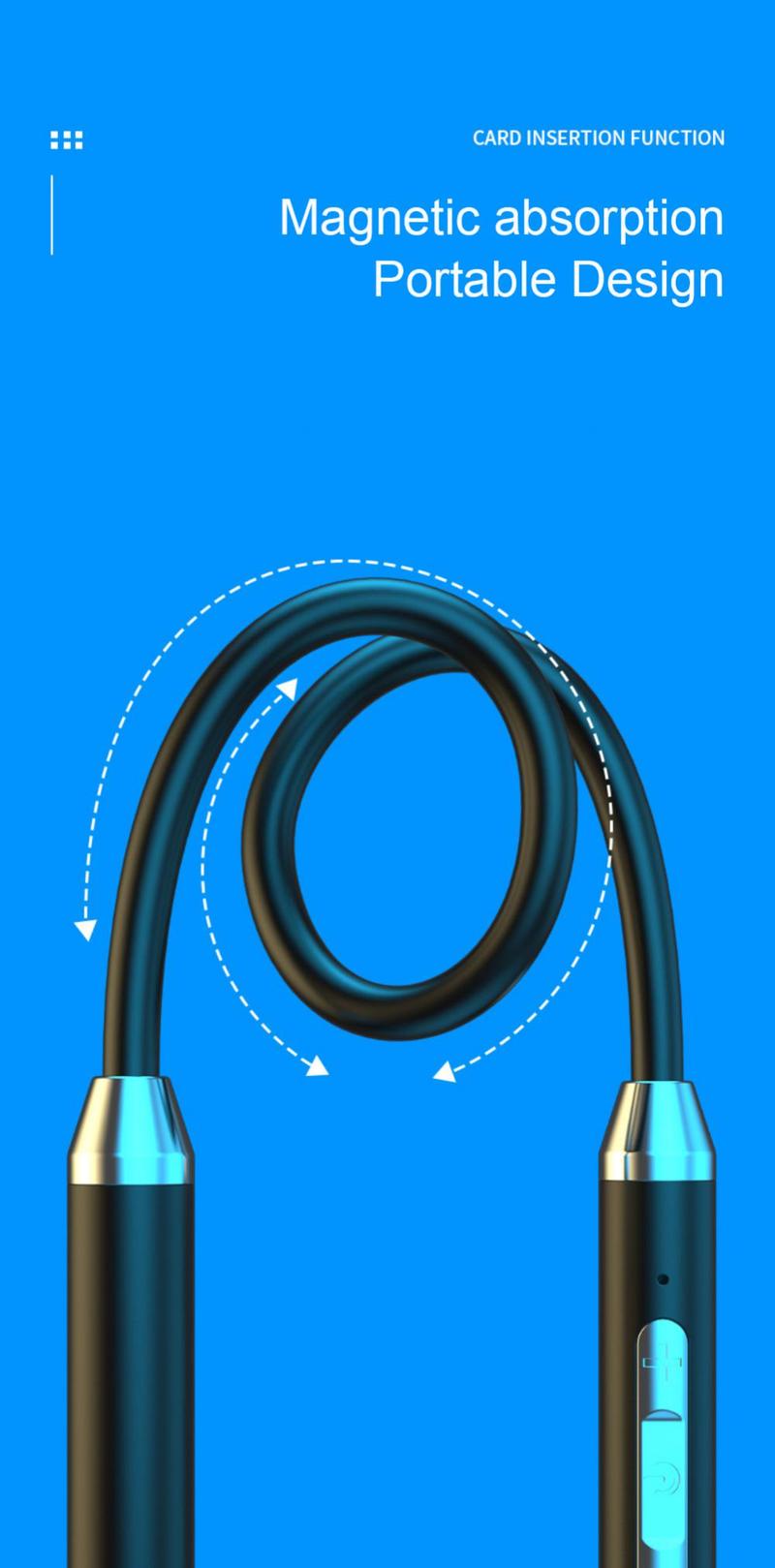 Product Introduction of Fone Cute Cool Bluetooth Earphones Wireless Headphones Magnetic Sport Neckband Neck-hanging TWS Earbuds Wireless Blutooth Headset with Mic NEW 21