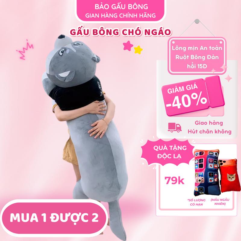 Chó ngáo Husky 1m5 1m6 chó ngáo lớn Giá Siêu Sốc siêu to khổng lồ Thú Nhồi Bông Chó Ngáo Đáng Yêu