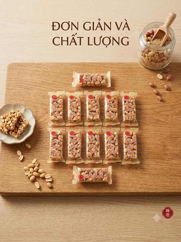 Thắng Phát Kẹo Đậu Phộng Thèo Lèo 500G - Bánh Kẹo Đặc Biệt Giòn Xốp Thơm Ngon…