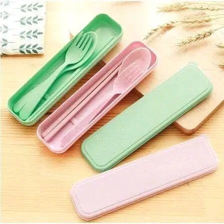 Sendok Set Garpu dan Sumpit, Sendok Jerami Set, Souvenir 2