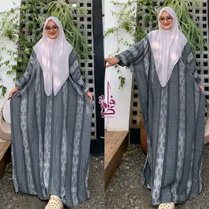 Gamis Kaftan Wanita Motif Soraya Premium dengan Desain Elegan dan Nyaman untuk Penggunaan Sehari-hari
