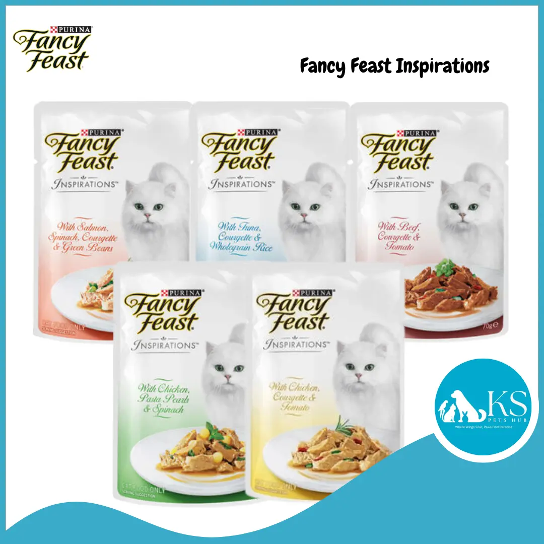 [Bundle of 12 & 24] Purina Fancy Feast Inspiration Cat Wet Food Pouch 70g - Assorted Flavors