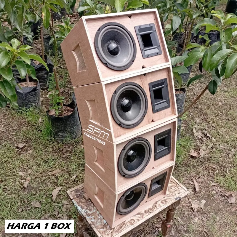 PAKET 1 Box Speaker Line Array 6 inch isi Speaker ACR 660 dan Tweeter Audax AX65 0