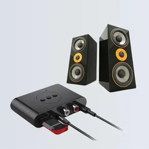 VIKEFON Audio Receiver Bluetooth 5.2 Adaptor RCA U Disk AUX 3.5 mm BLS-B21 Transmisi Stabil 10m Jarak Transmisi Mikrofon Built-in Plug and Play Nondestruktif Kualitas Suara