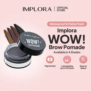 IMPLORA Wow Brow Pomade 2.5gr - Eyebrow Gel Tahan Air Waterproof & Matte Finish