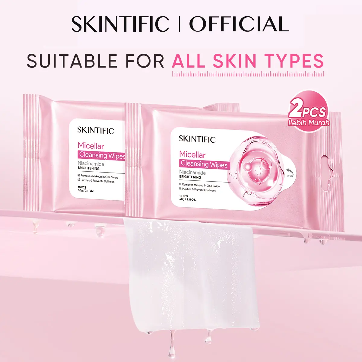 Brightening Cleansing Wipes*2