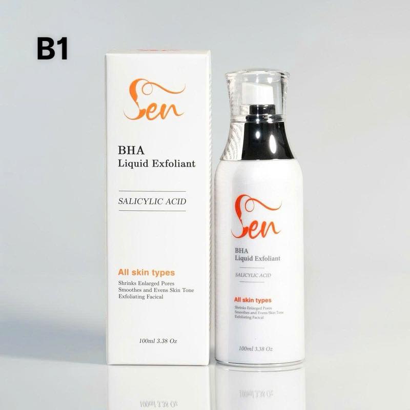 B1_ Tinh chất căng bóng da BHA 2%, loại bỏ tế bào chết 100ml tặng 1 miếng nạ