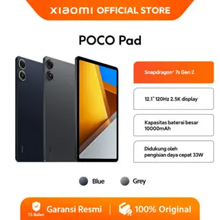 POCO Pad (8GB+256GB) | Snapdragon 7s Gen 2 | Layar 2,5K 12,1" 120 Hz | Kapasitas baterai besar 10.000 mAh [ Official Store ] 1