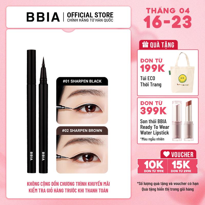 [BBIA] Kẻ Mắt Nước Bbia Last Pen Eyeliner 0.6g Mỹ Phẩm Trang Điểm Nữ Women Cosmetic Son