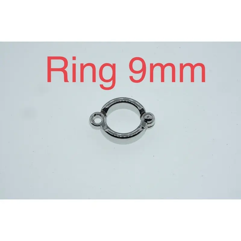 Ring 9mm Kaki Burung 9 mm Gelang Cincin Rantai Bird Leg Foot Ring Pigeon Parrot Training - SKU 2.007.0230 - 03546Silver