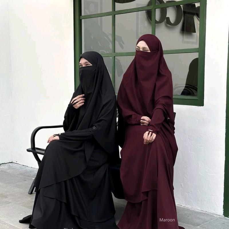 Abaya Adiba series premium by Mahira Indonesia official  Gamis Muslim Syari Wanita Dewasa Malini premium polyester mix cotton. 2