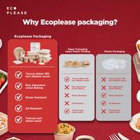 Gambar 50pcs Ecoplease 9x9" Bagasse Clamshell Takeaway Box 3 Compartments - Home Compostable Ecofriendly Ramah Lingkungan Biodegradable Ampas Tebu - Natural dari Ecoplease Home Compostable Kota Tangerang Selatan 5 Tokopedia