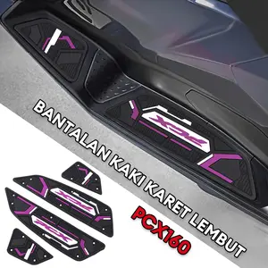 Karpet Motor Karet Premium Honda PCX 160 2021-2024 Full Karet Anti Licin Berkualitas Super Tahan Lama Tidak Mudah Retak dan Tidak Licin untuk Keselamatan Berkendara yang Lebih Baik Cocok untuk Modifikasi Motor Anda