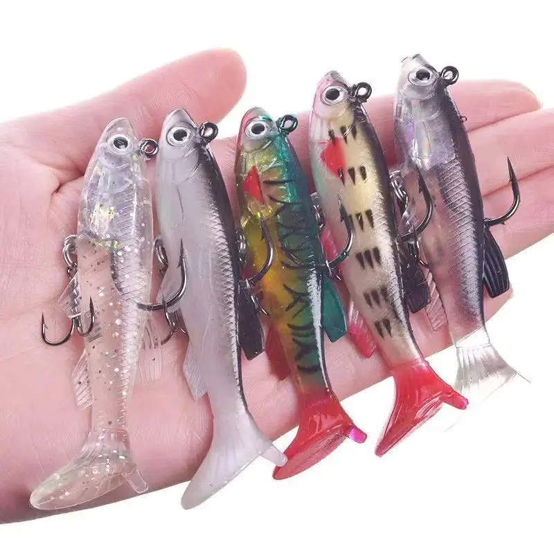 UMPAN PANCING LURE CASTING KAKAP KERAPU SOFTLURE BENTUK IKAN REALIS 8CM 13GR