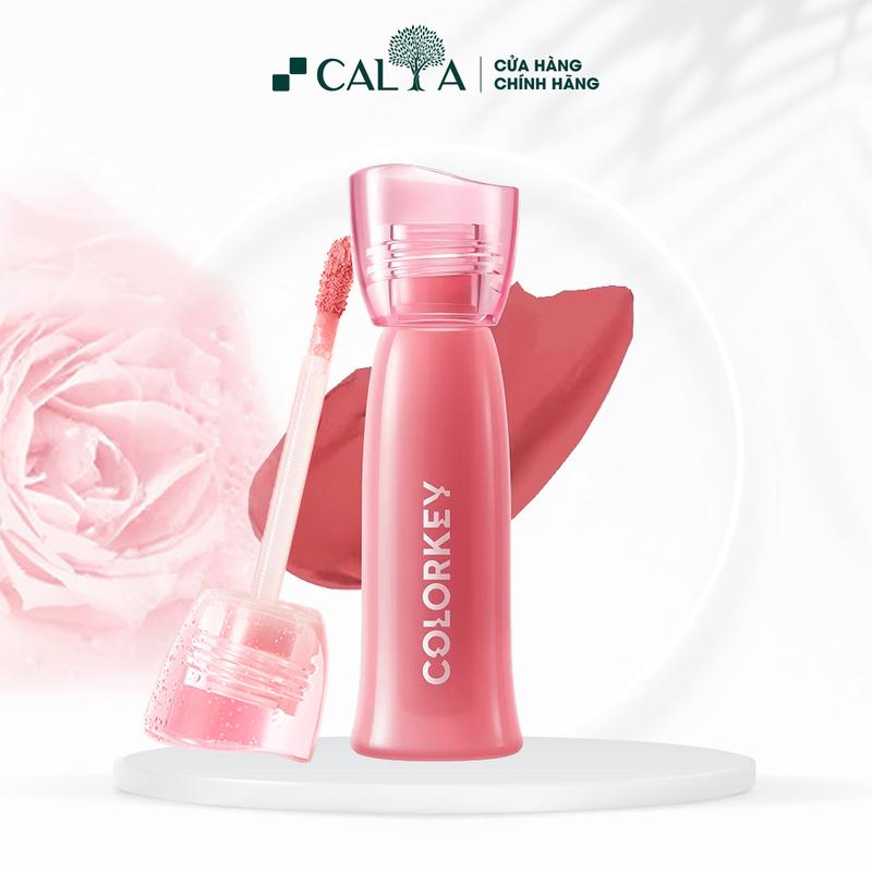  Son Colorkey Watery Tint Siêu Mịn Môi Chống Thấm Nước Lâu Trôi Không Dính Cốc 1.8g 