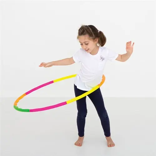 Mainan Anak Hulahoop / Hula Hoop Plastik 8 Batang Anak-Anak Dan Dewasa Bisa Disesuaikan