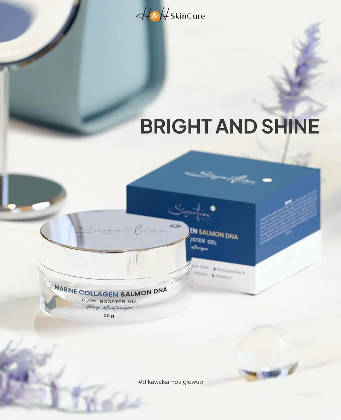Marine Collagen Salmon DNA Signature by Kamila / Day Moisturizer Glow Booster Gel