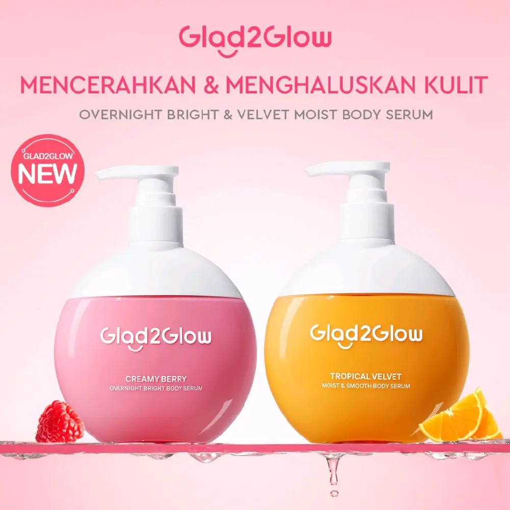 Glad2Glow Creamy BerryOvernight Body Serum 300ml