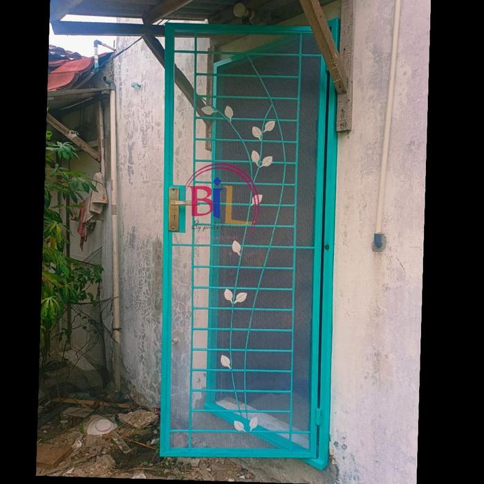 Gambar pintu tralis kawat nyamuk . pintu pengaman . pager . kanopi . railing dari Bilshop Las Kota Bekasi Tokopedia