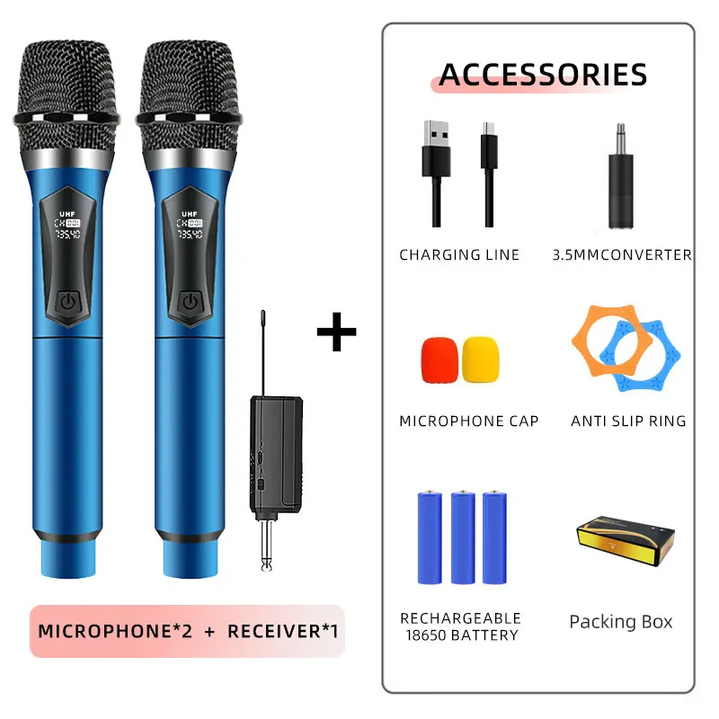 Micro Không Dây, SU-108U, Dành Cho Gia Đình Và Sân Khấu, Hát Karaoke, Âm Thanh, KTV, Âm Lượng Cao, Cầm Tay Chuyên Nghiệp, Thích Hợp Cho KTV, Phân Đoạn