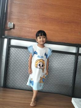 Product Review of JUNECOLLECTIONS DRESS DISNYLONG ANAK KAOS ANAK PEREMPUAN GAUN KASUAL LENGAN PENDEK ANAK BAJU DRESS PRINCESS ANAK MOTIF RENDA #408 from B**🌿 0