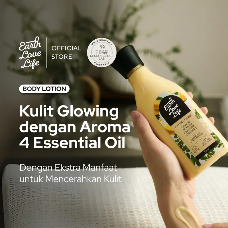EARTH LOVE LIFE Javanese Moringa & Balinese Starfruit Body Lotion 250 ml  BODY SERUM | LOTION WANGI | LOTION MELEMBABKAN | LOTION KULIT SENSITIF | LOTION MENCERAHKAN | SPF | ALERGI | LOTION CERAH | LOTION PREMIUM 0