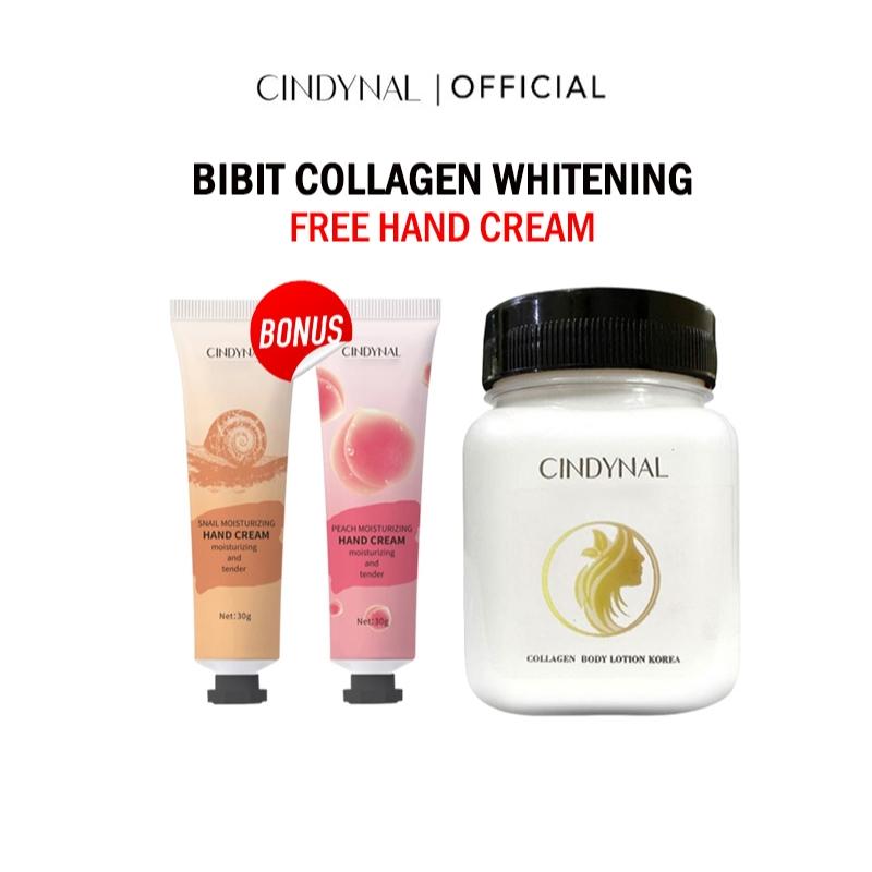 Gratis 2Pcs Hand Cream CINDYNAL Bibit Collagen Pemutih Badan