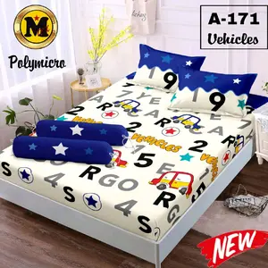 Sprei Homamade 1 Set Motif Karakter Anak Lucu Ada Karet Kerut Disetiap Sudut, Bisa Untuk Kado.
